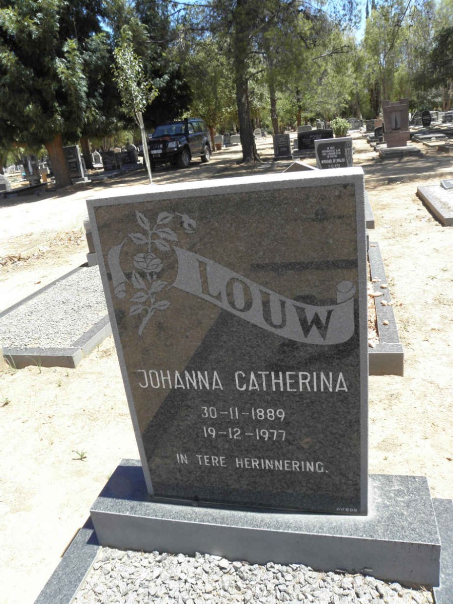 LOUW Johanna Catherina 1889-1977