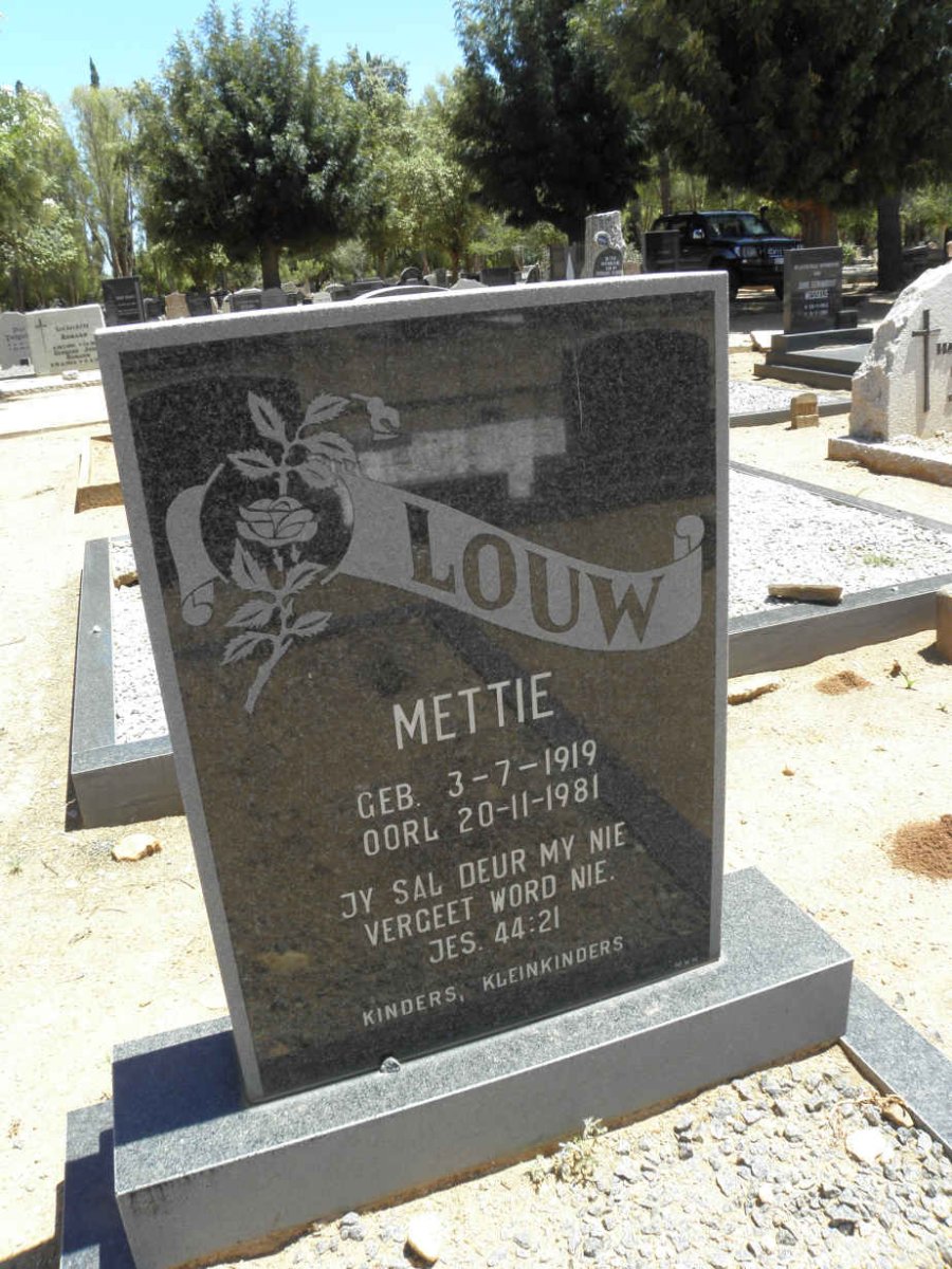 LOUW Mettie 1919-1981