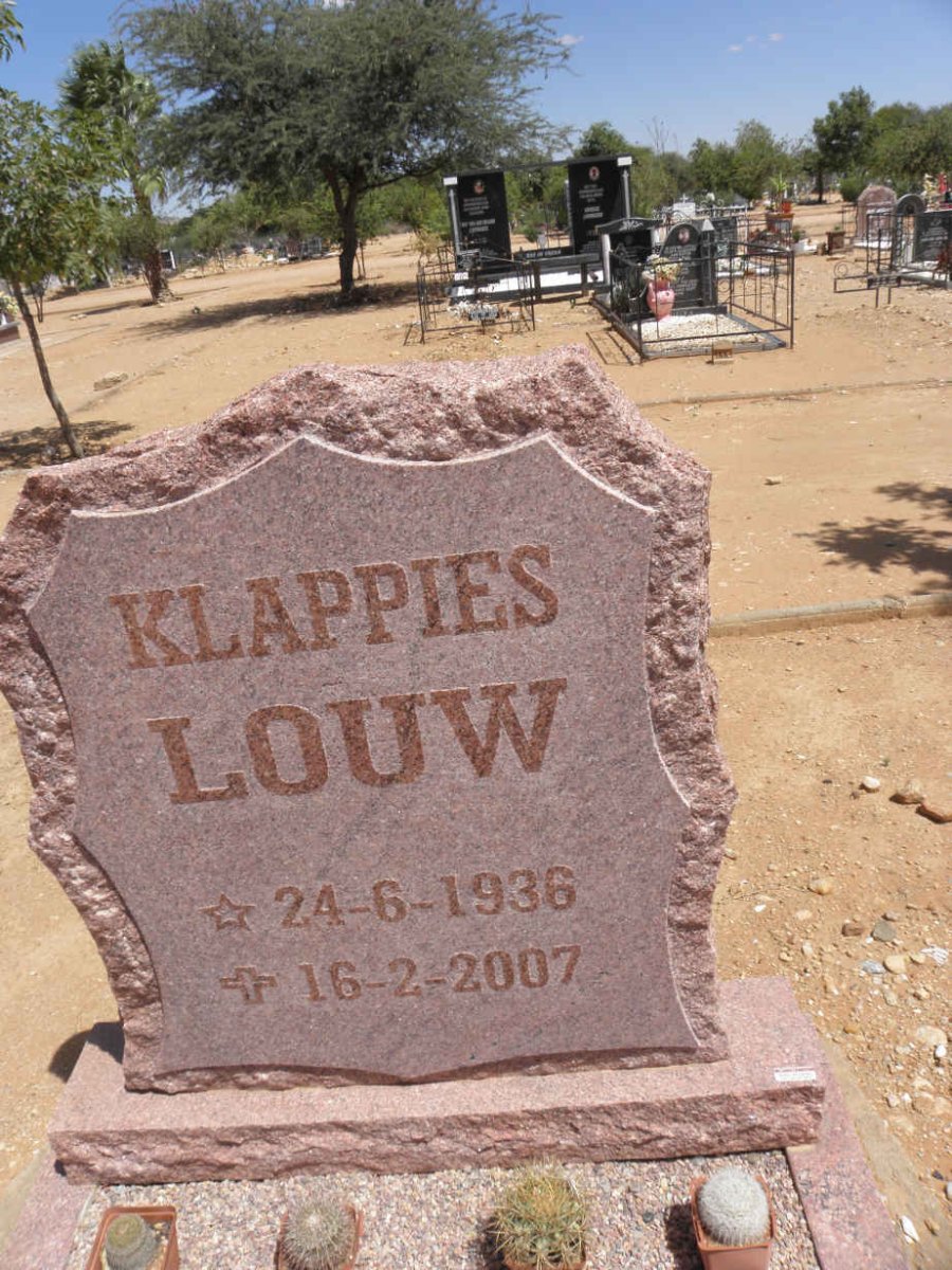 LOUW Klappies 1936-2007