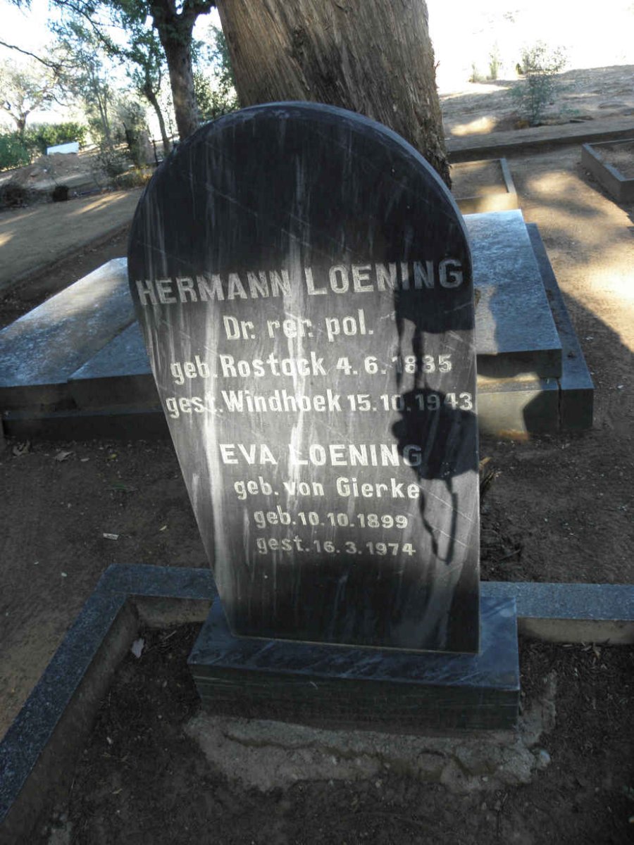 LOENING Hermann 1885-1943 &amp; Eva VON GIERKE 1899-1974