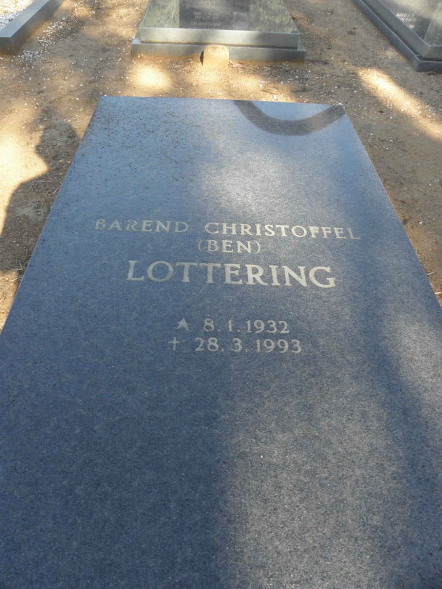 LOTTERING Barend Christoffel 1932-1993