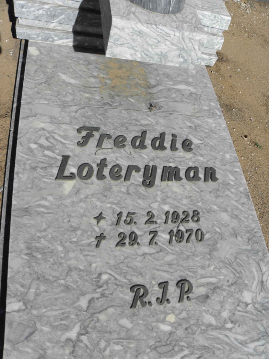 LOTERYMAN Freddie 1928-1970