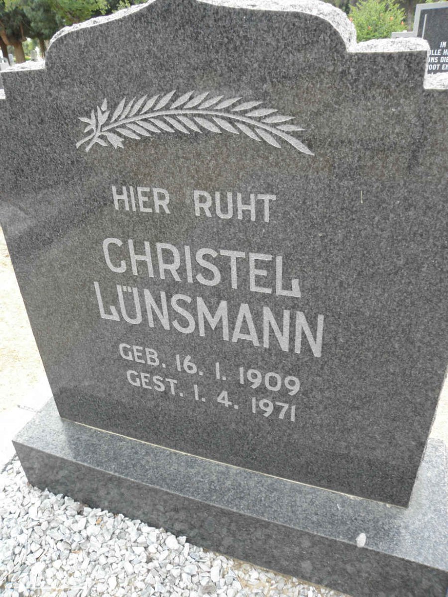 LÜNSMANN Christel 1909-1971