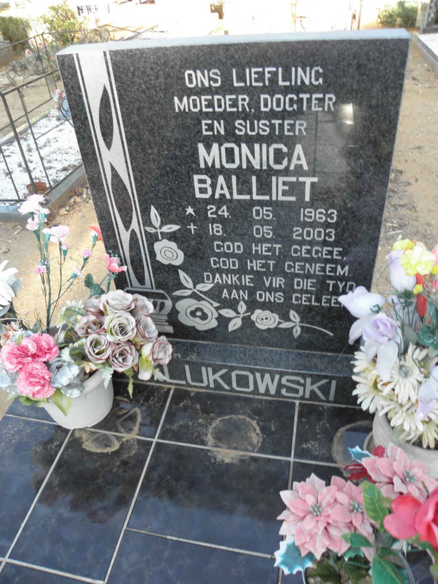 LUKOWSKI Monica Balliet 1963-2003