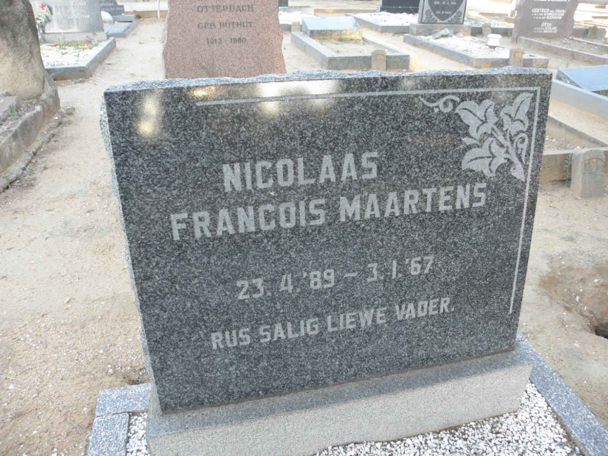 MAARTENS Nicolaas Francois 1889-1967