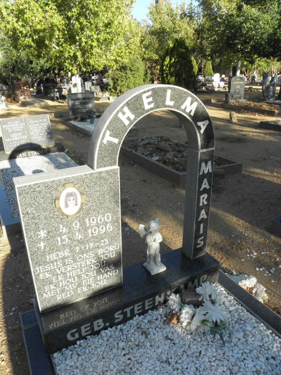 MARAIS Thelma nee STEENKAMP 1960-1996