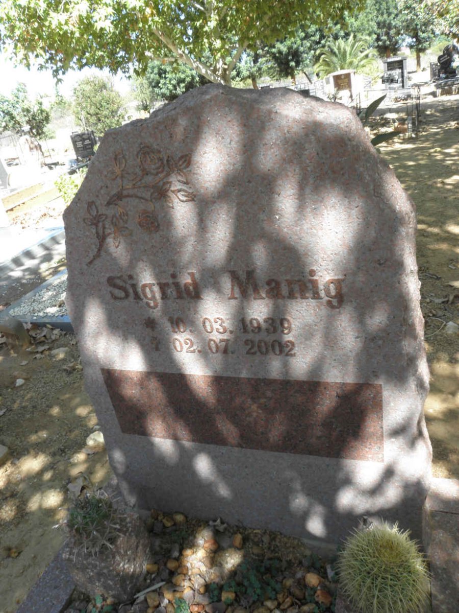 MANIG Sigrid 1939-2002