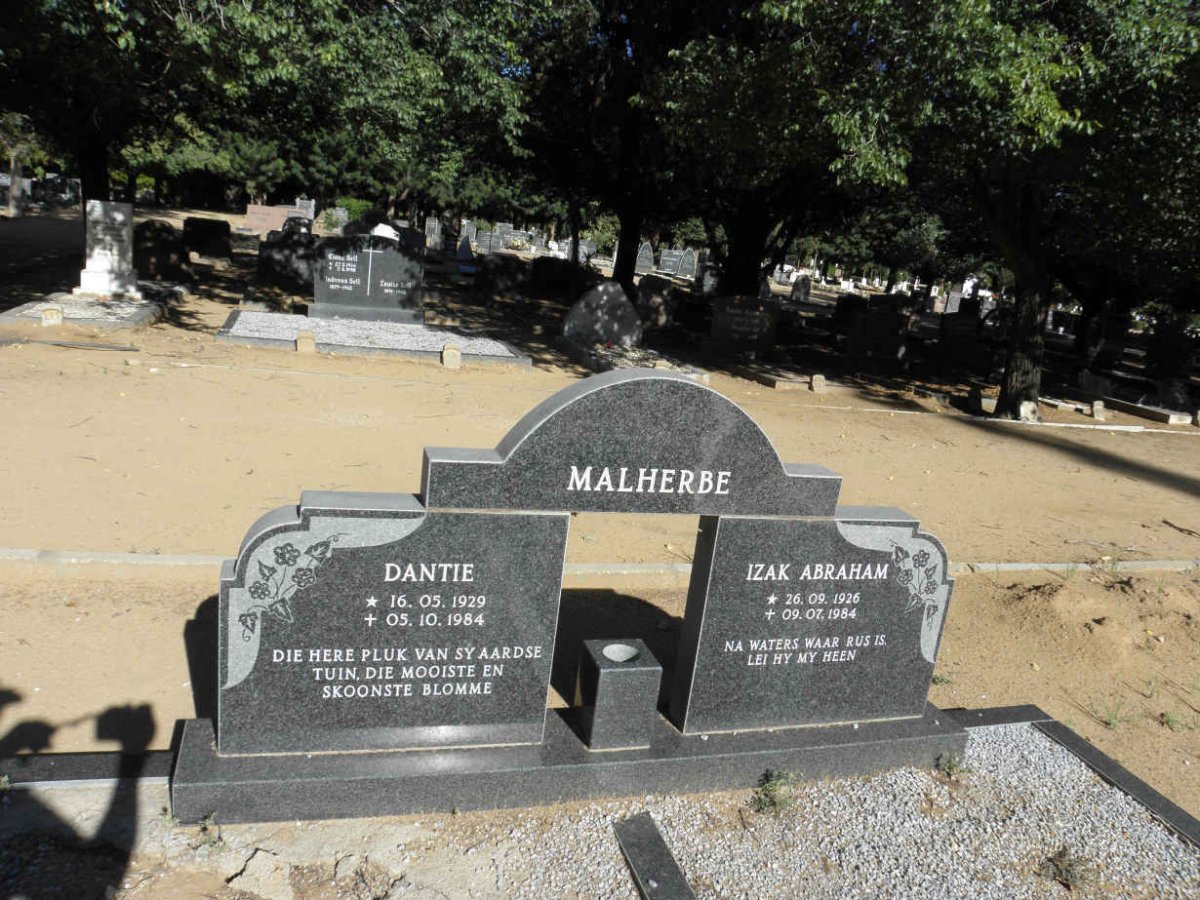 MALHERBE Izak Abraham 1926-1984 &amp; Dantie 1929-1984