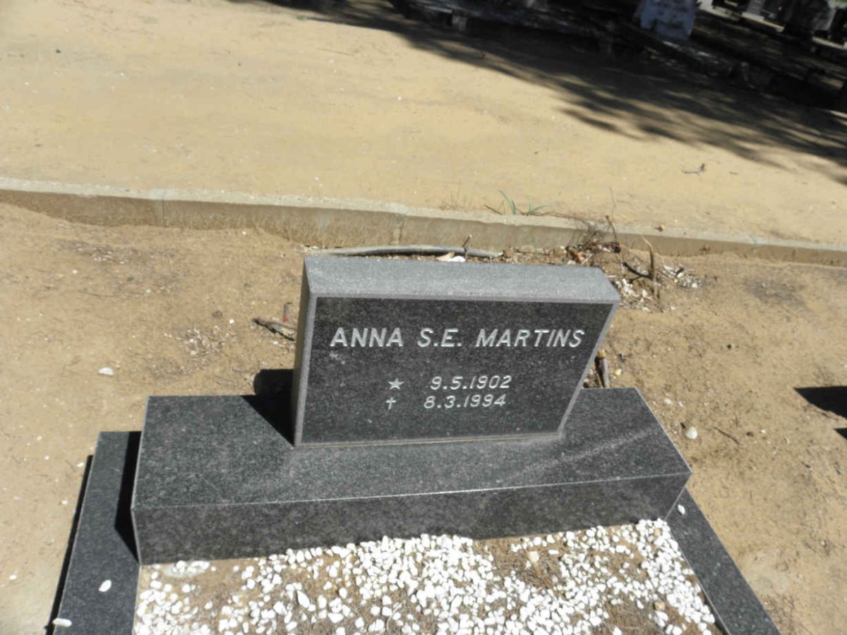 MARTINS Anna S.E. 1902-1994