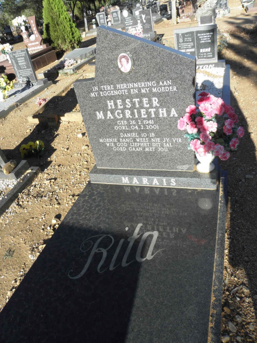 MARAIS Hester Magrietha 1941-2001