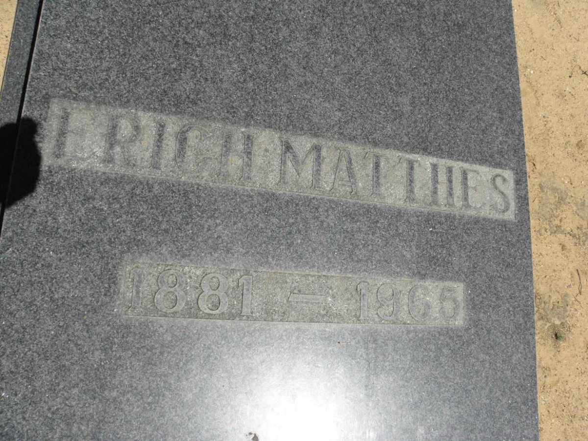 MATTHES Erich 1881-1965