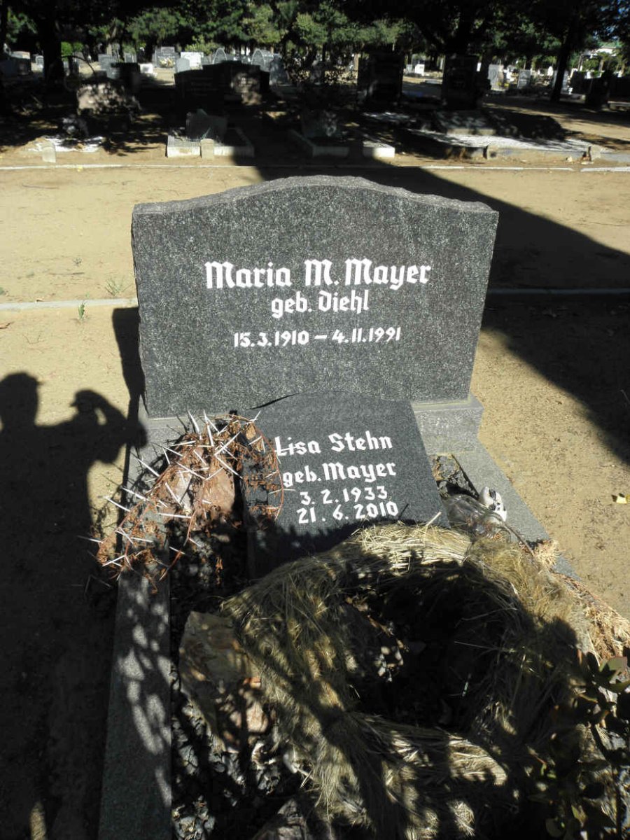 MAYER Maria M. nee DIEHL 1910-1991 :: STEHN Lisa nee MAYER 1933-2010