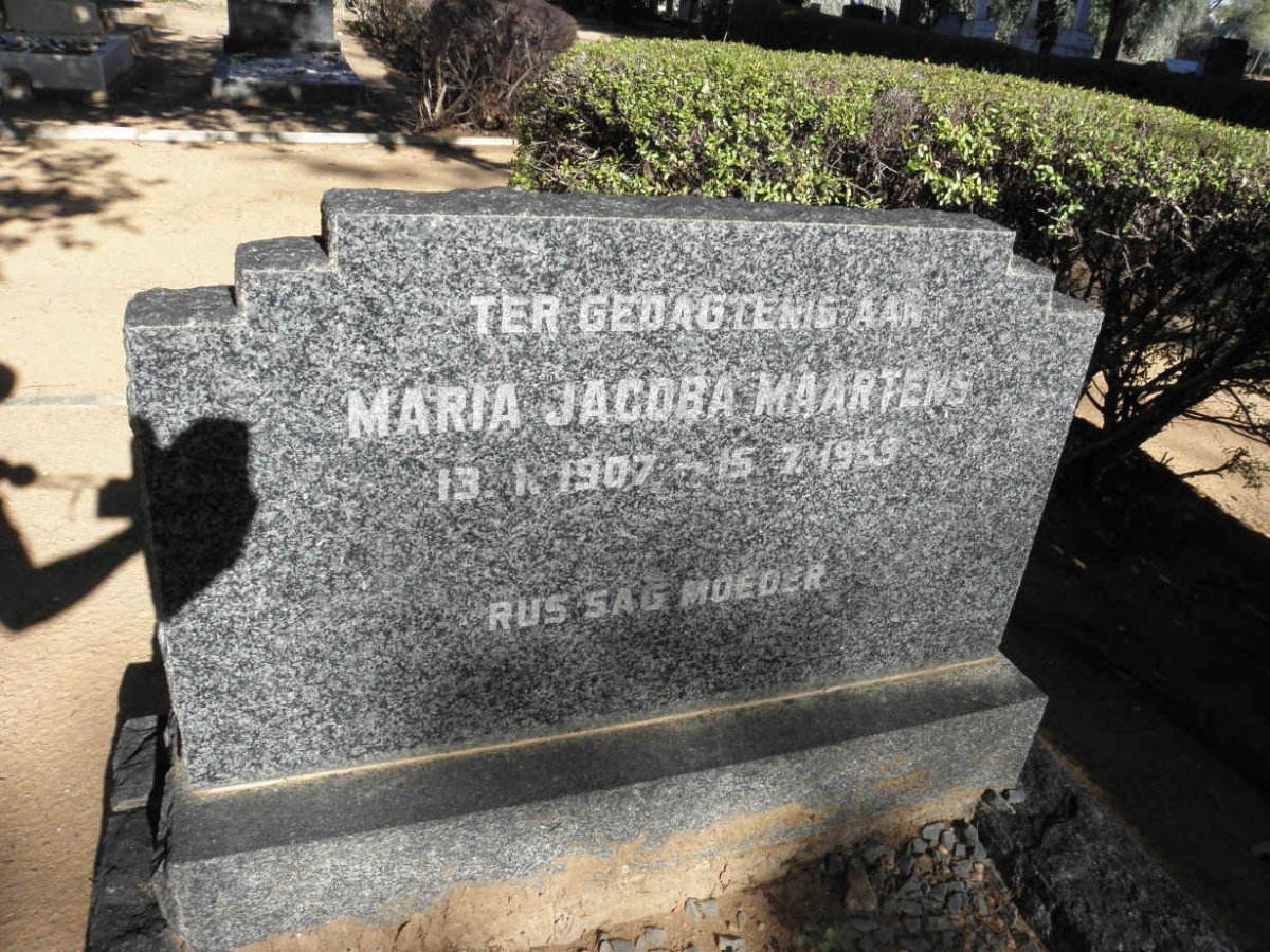 MAARTENS Maria Jacoba 1907-1959
