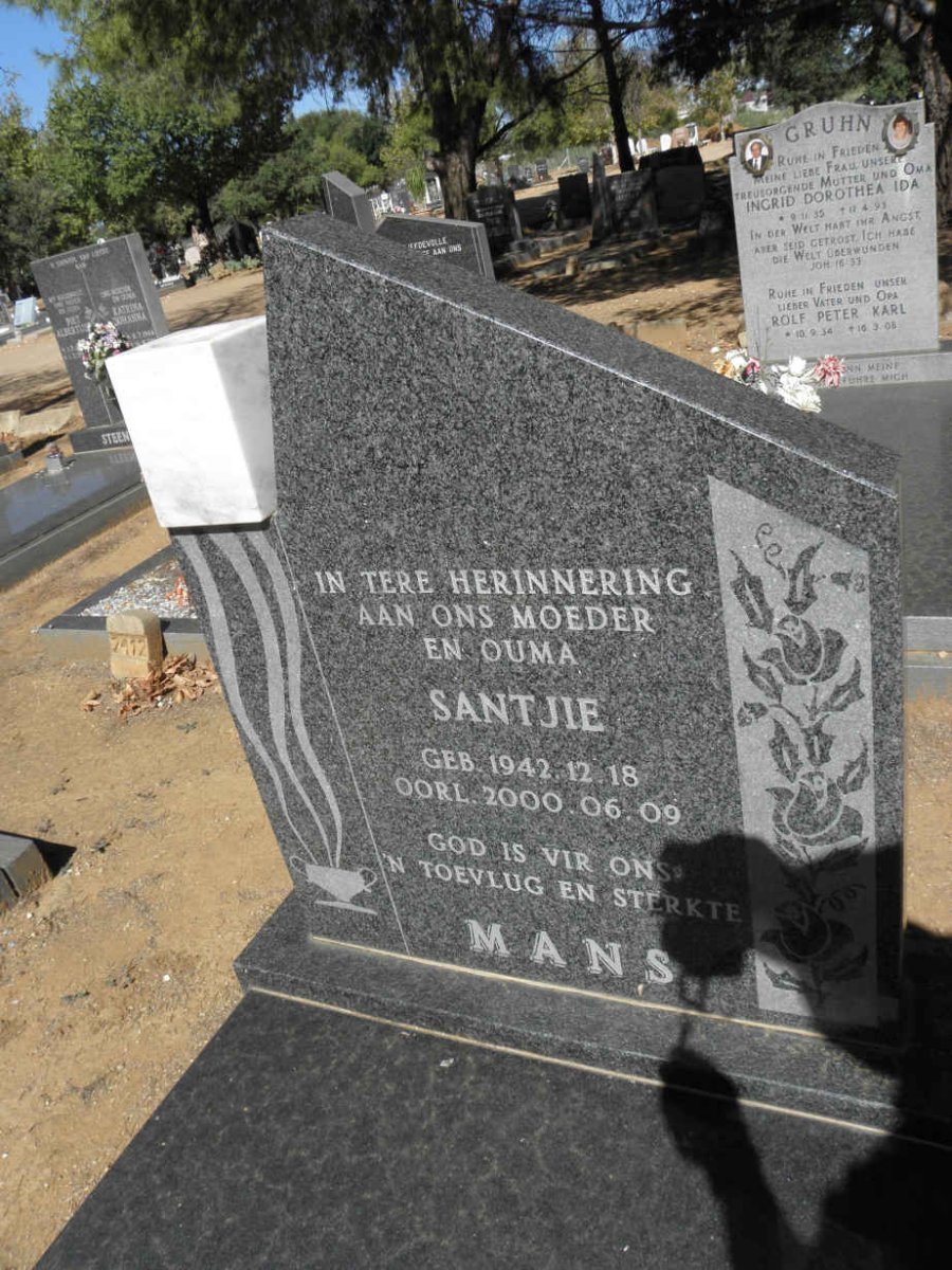 MANS Santjie 1942-2000