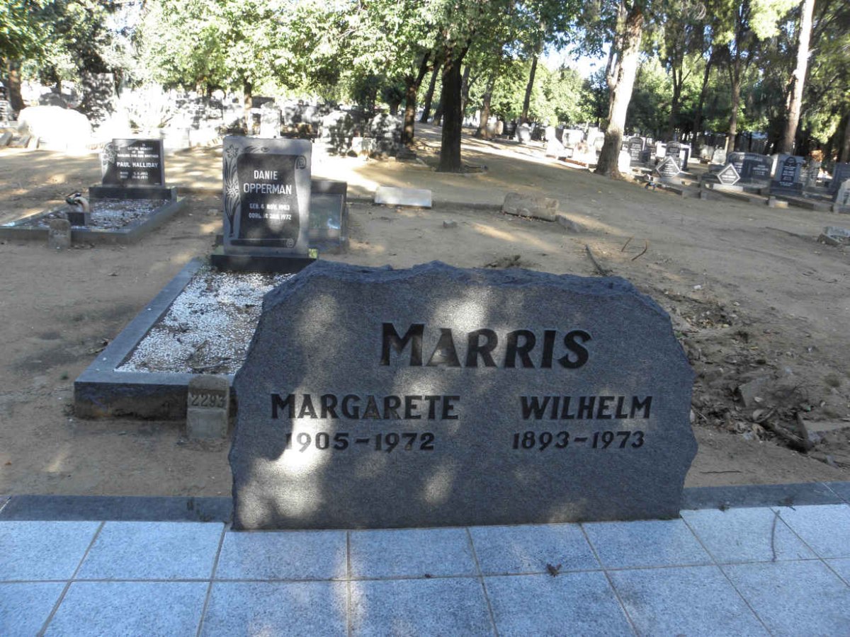MARRIS Wilhelm 1893-1973 &amp; Margarete 1905-1972