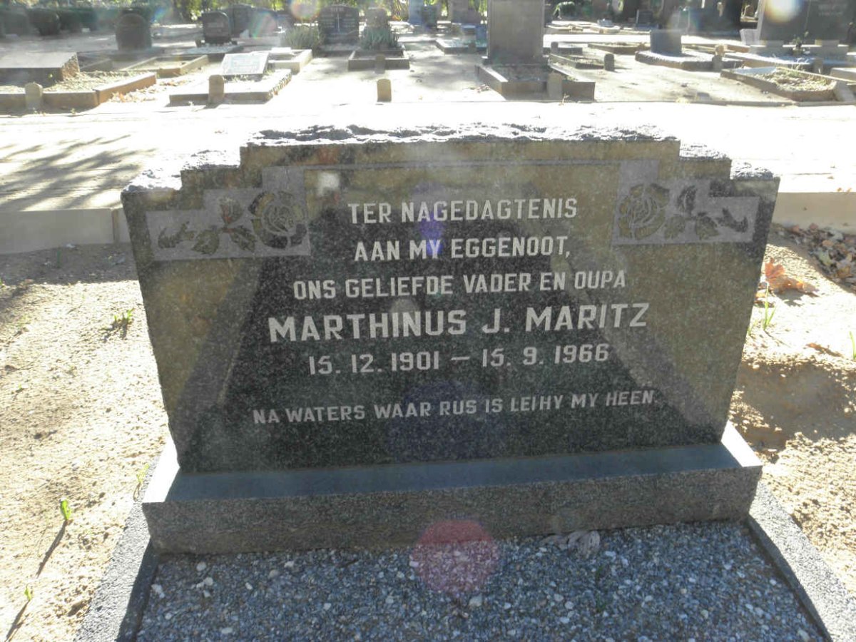 MARITZ Marthinus J. 1901-1966