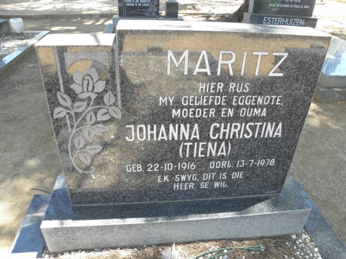 MARITZ Johanna Christina 1916-1978