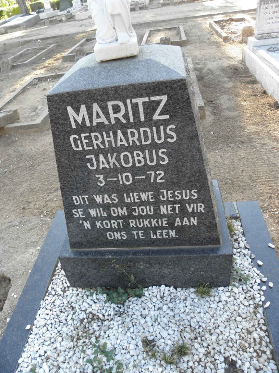 MARITZ Gerhardus Jakobus -1972
