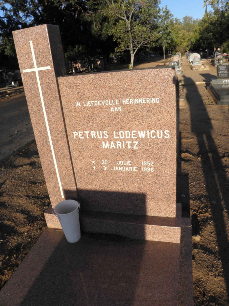 MARITZ Petrus Lodewicus 1952-1996
