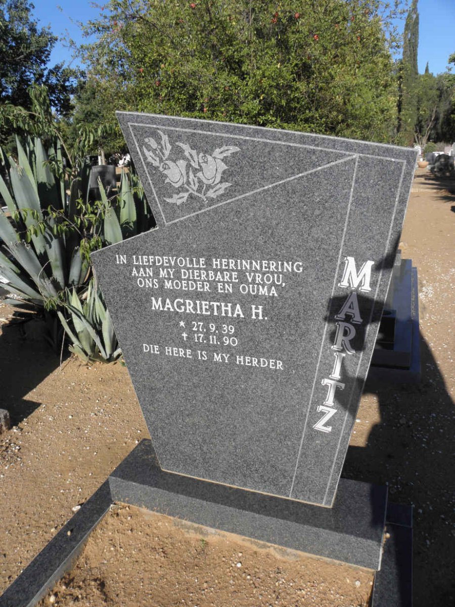 MARITZ Magrietha H. 1939-1990