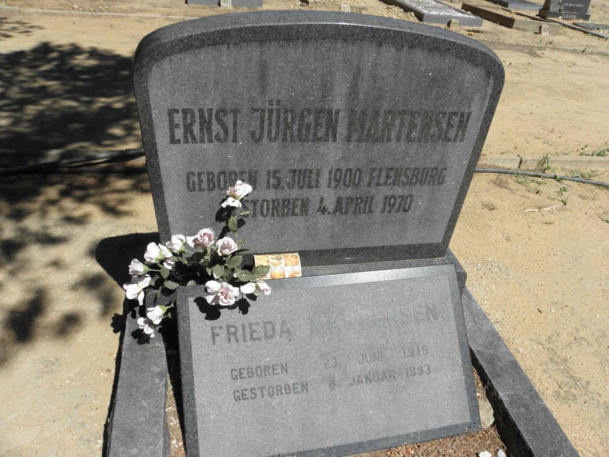 MARTENSEN Ernst Jürgen 1900-1970 :: MARTENSEN Frieda 1915-1993