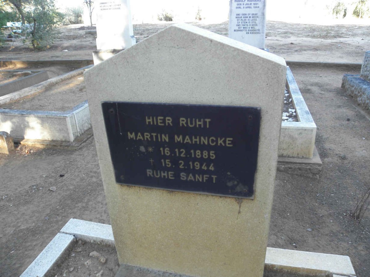 MAHNCKE Martin 1885-1944