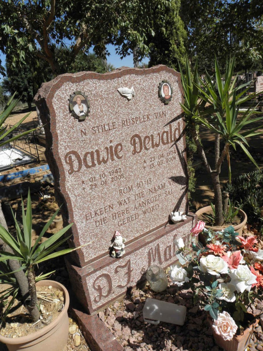 MALAN Dawid F. 1942-2005 :: MALAN Dewald 1974-2006