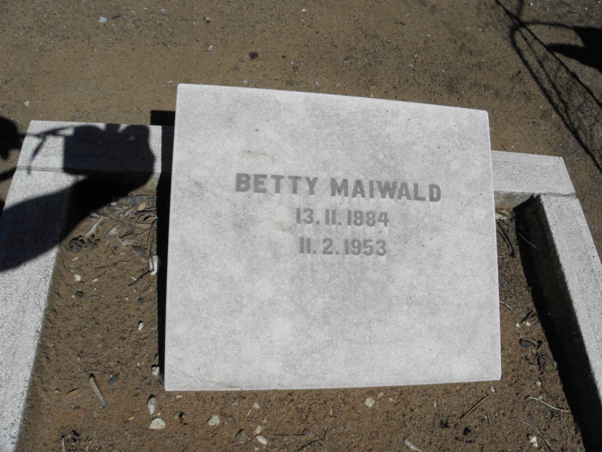MAIWALD Betty 1884-1953