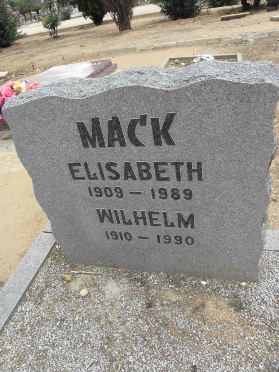 MACK Wilhelm 1910-1990 &amp; Elisabeth 1909-1989