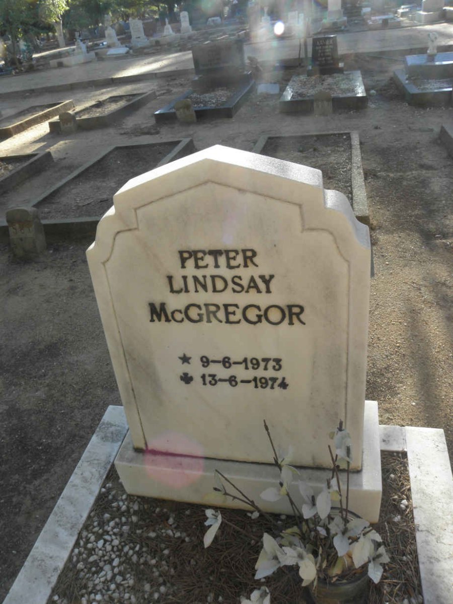 McGREGOR Peter Lindsay 1973-1974