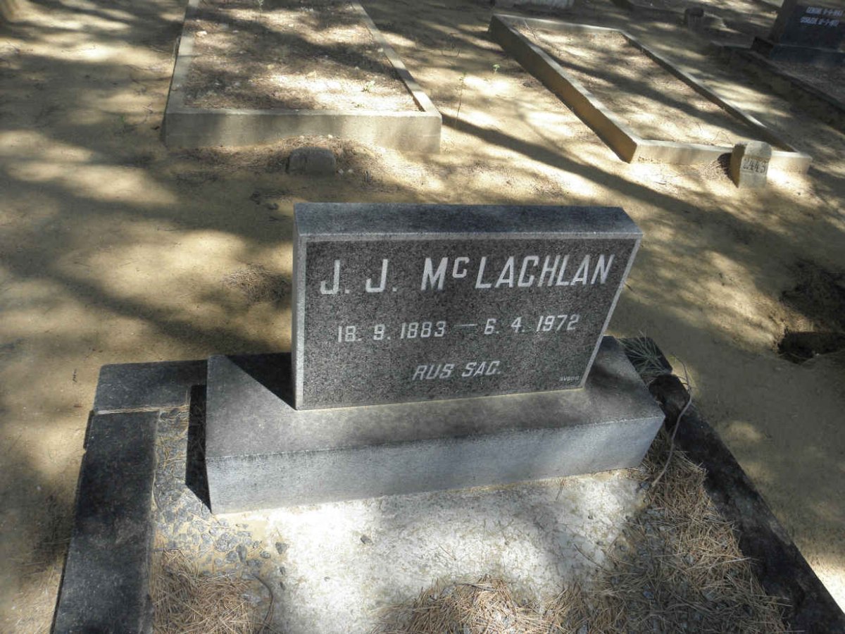 McLACHLAN J.J. 1883-1972