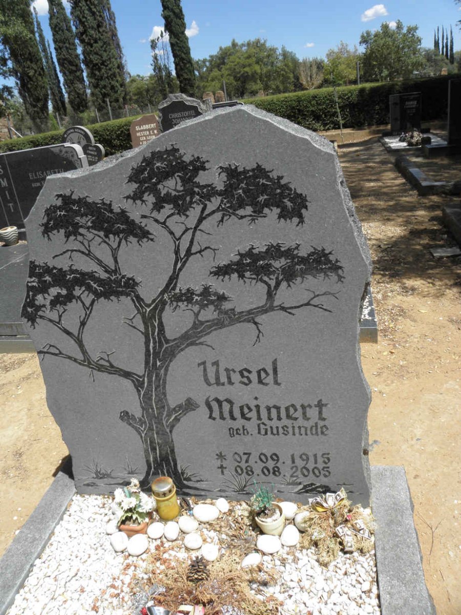 MEINERT Ursel nee GUSINDE 1915-2005