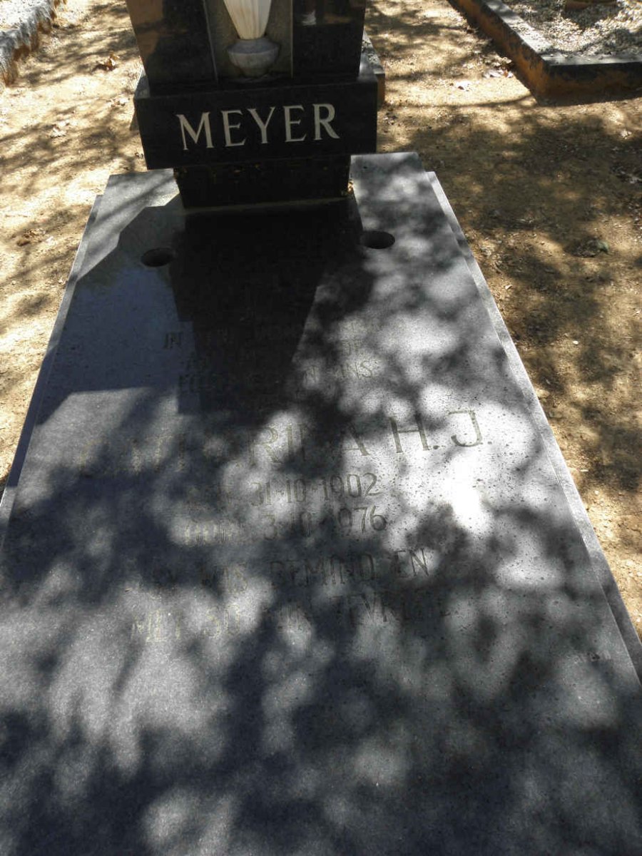 MEYER Catharina H.J. 1902-1976