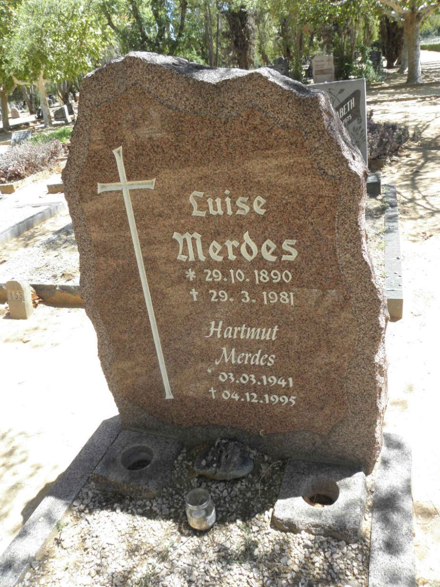 MERDES Luise 1890-1981 :: MERDES Hartmut 1941-1995