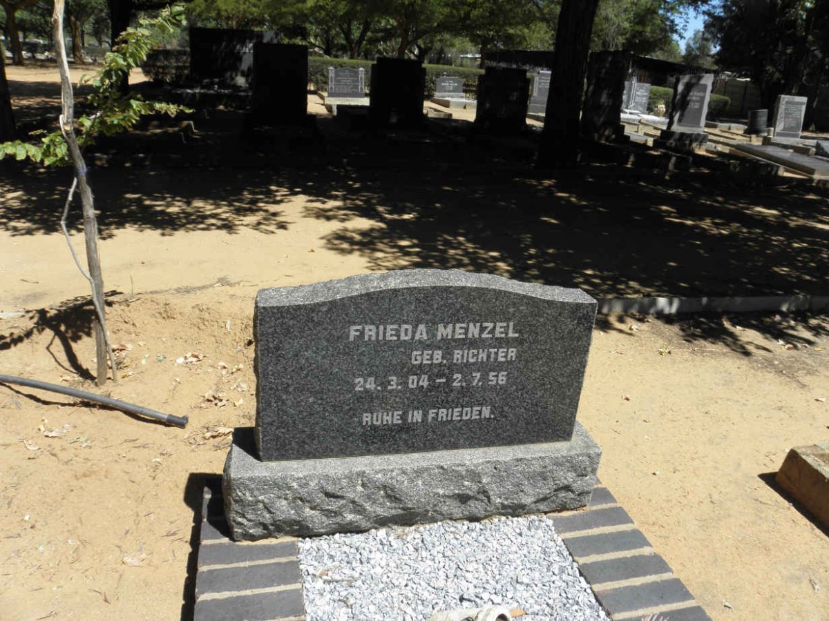 MENZEL Frieda nee RICHTER 1904-1956