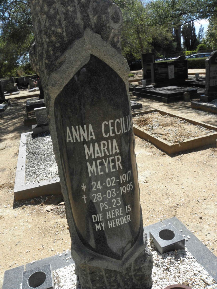 MEYER Anna Cecilia Maria 1917-1995