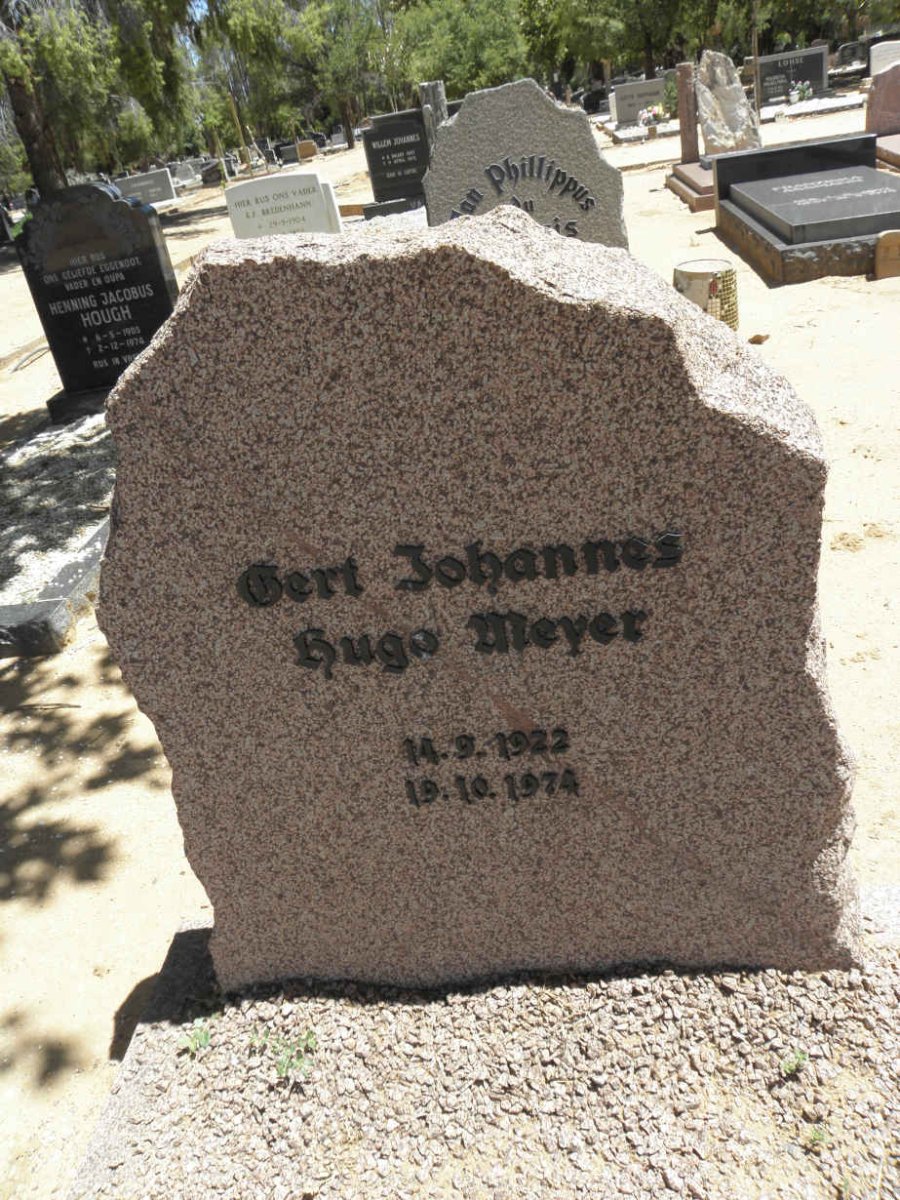 MEYER Gert Johannes Hugo 1922-1974