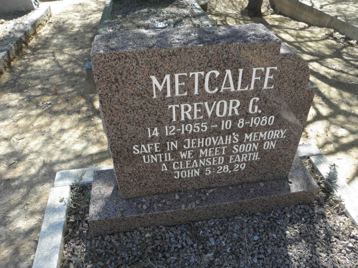METCALFE Trevor G. 1955-1980