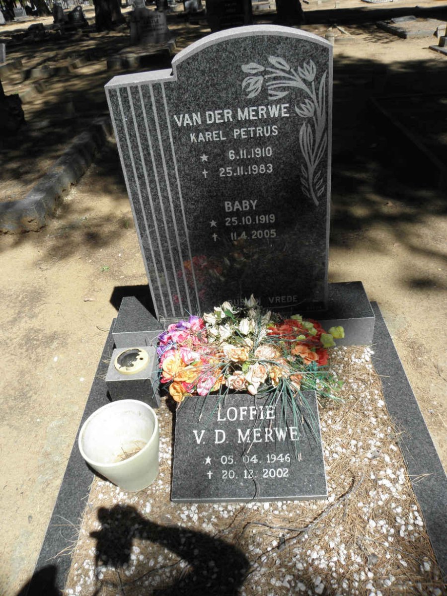 MERWE, van der