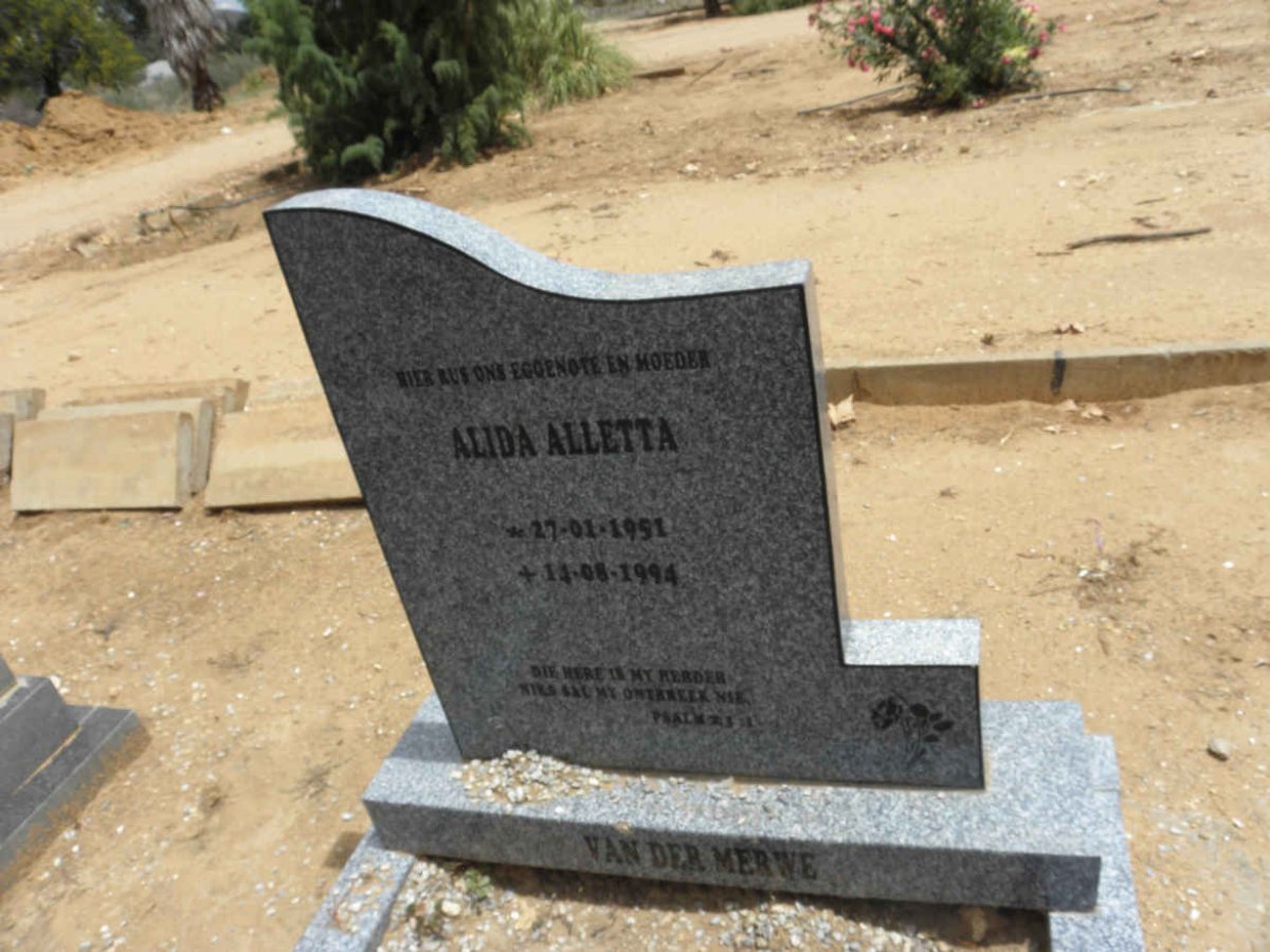 MERWE Alida Alletta, van der 1991-1994