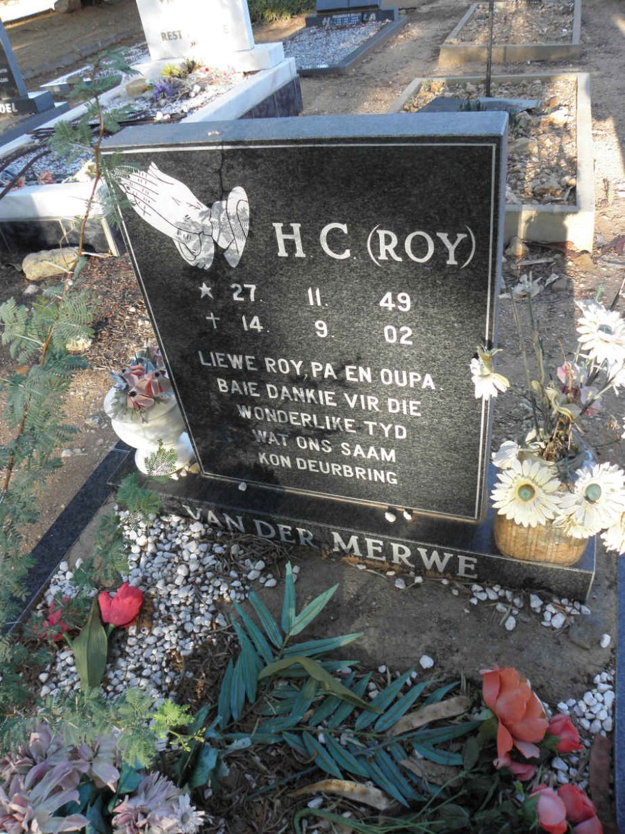 MERWE H.C., van der 1949-2002