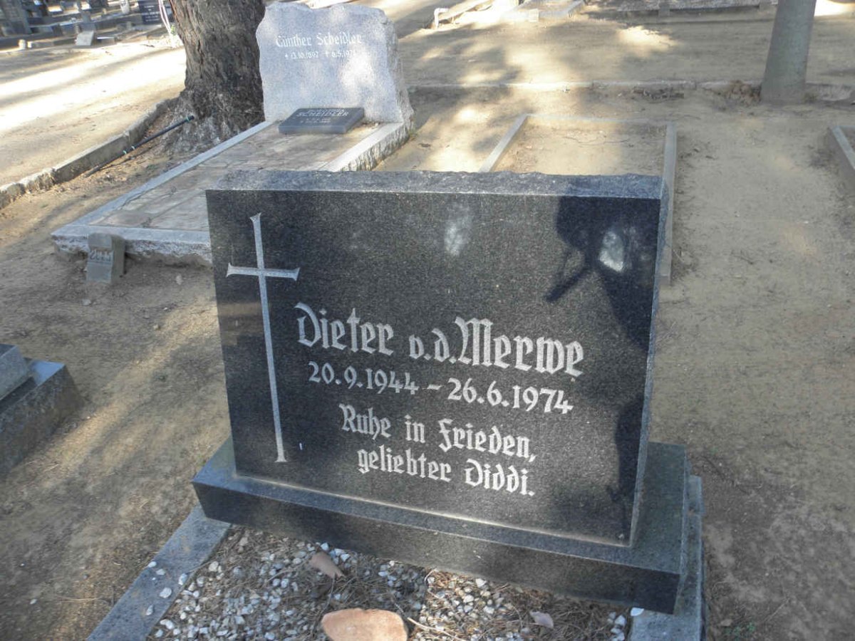 MERWE Dieter, v.d. 1944-1974