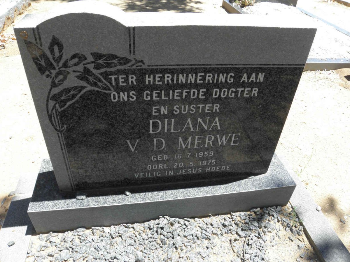 MERWE Dilana, v.d. 1959-1975