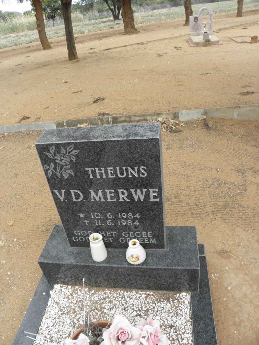 MERWE Theuns, v.d. 1984-1984