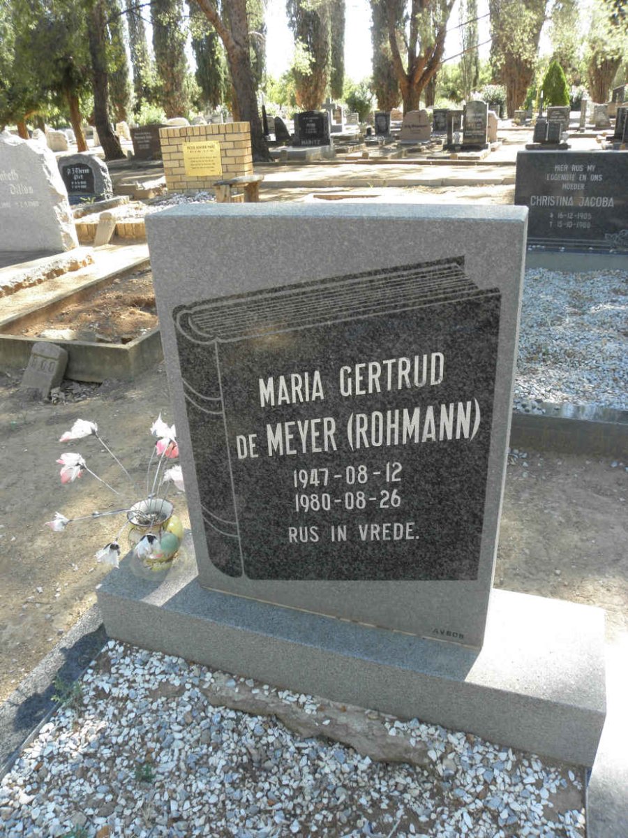 MEYER Maria Gertrud, de nee ROHMANN 1947-1980