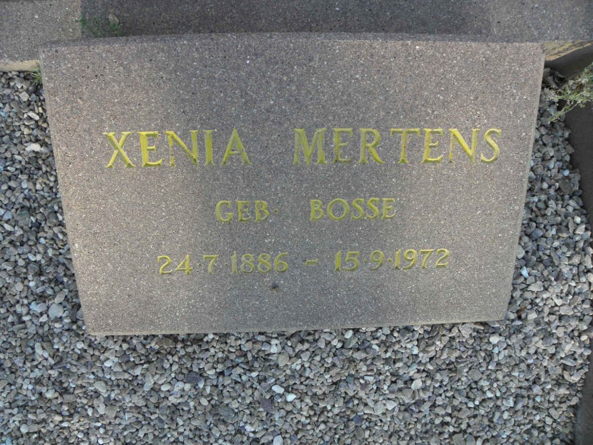MERTENS Xenia nee BOSSE 1886-1972