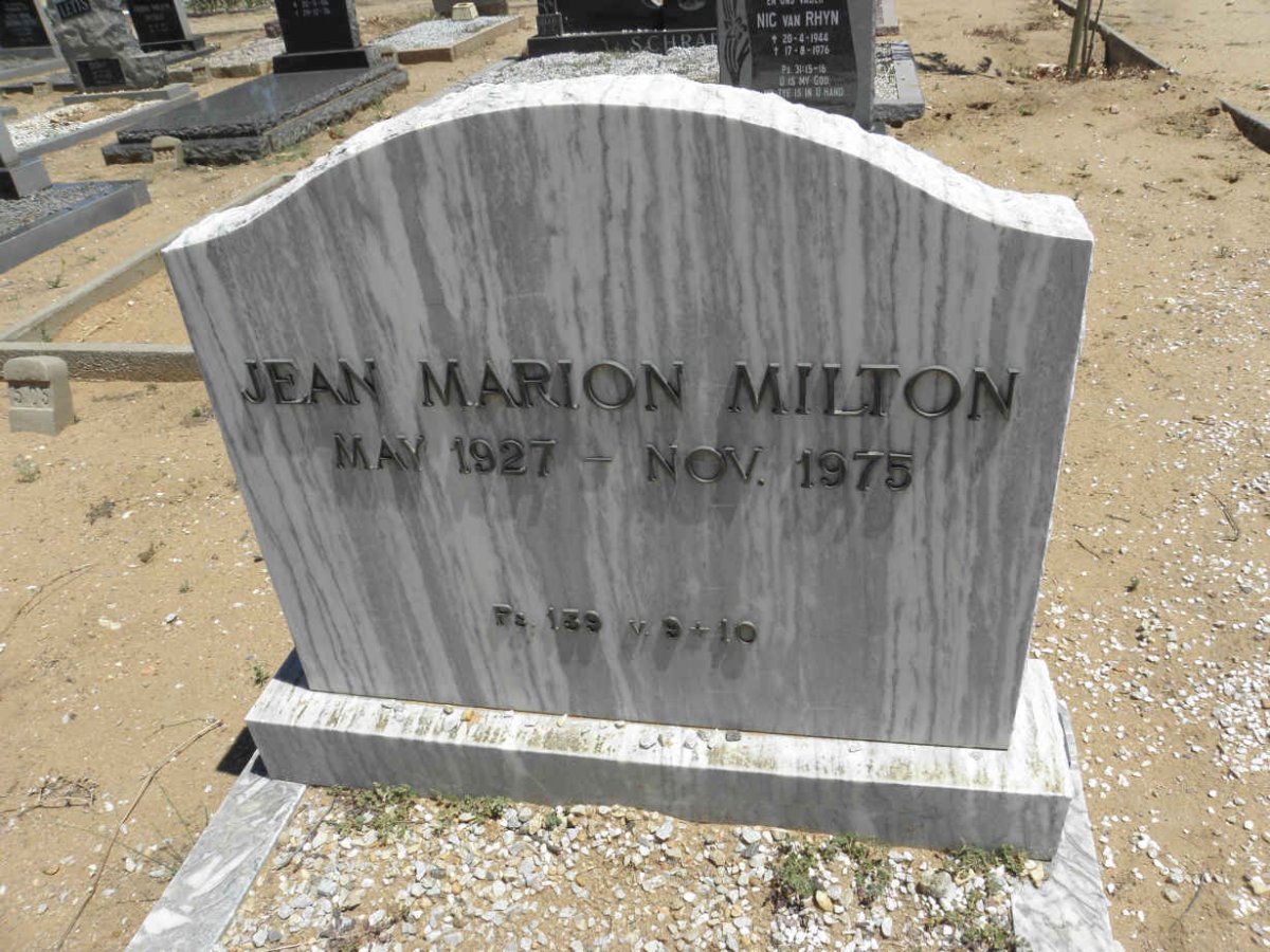 MILTON Jean Marion 1927-1975