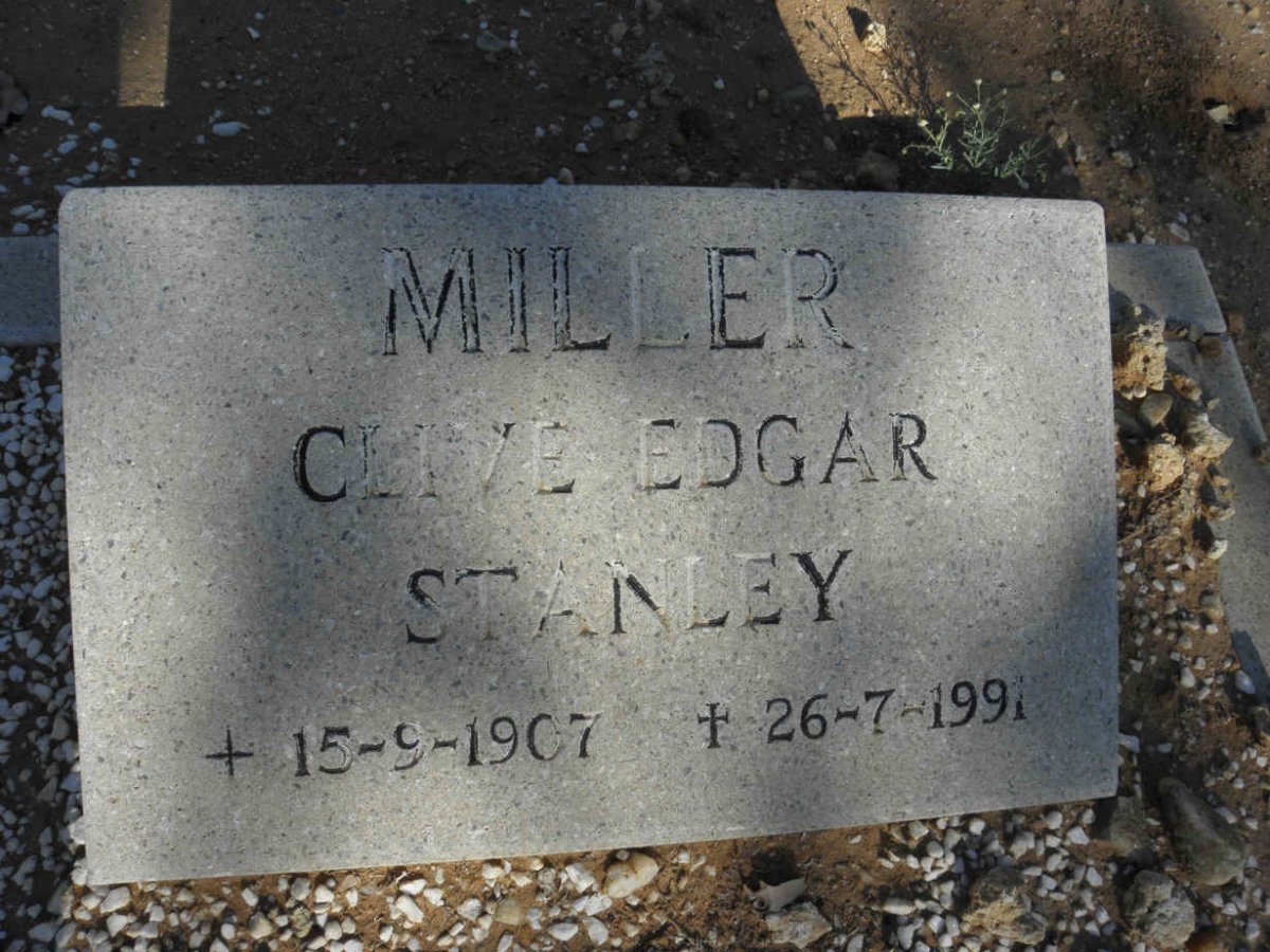 MILLER Clive Edgar Stanley 1907-1991
