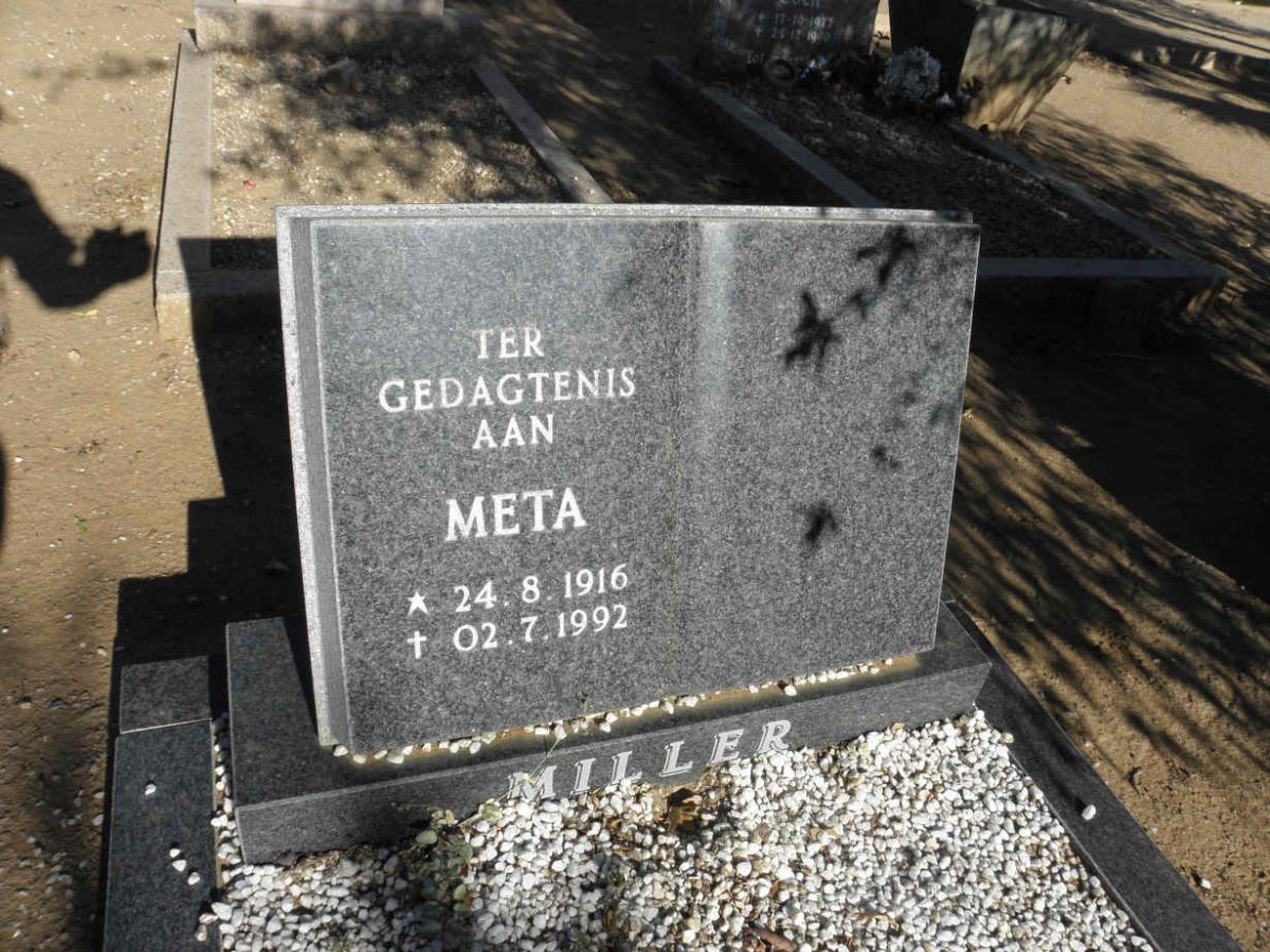 MILLER Meta 1916-1992