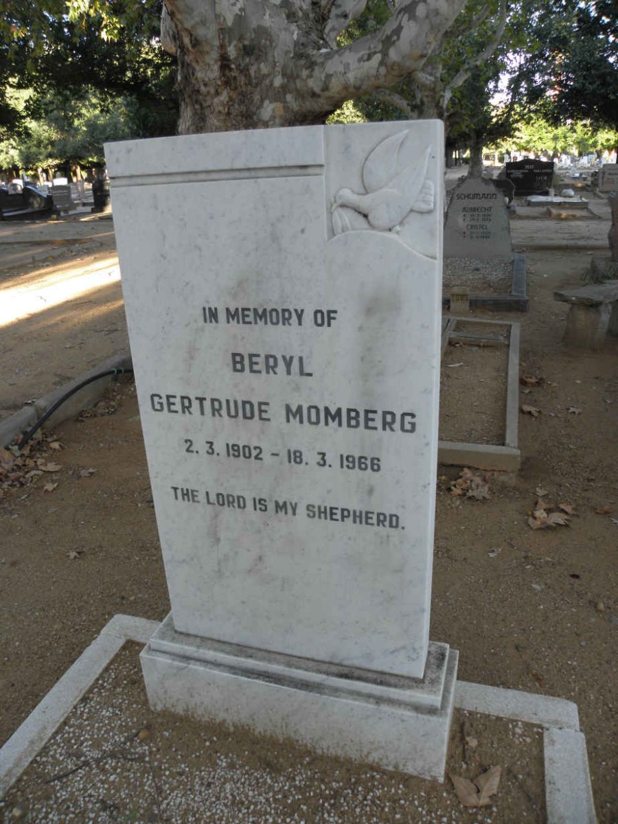 MOMBERG Beryl Gertrude 1902-1966